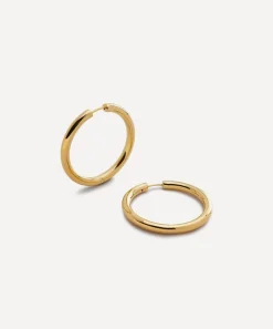 Monica Vinader Earrings^18ct Gold-Plated Vermeil Silver Essential Click Large Hoop Earrings