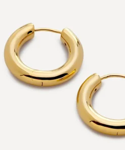 Monica Vinader Earrings^18ct Gold-Plated Vermeil Silver Essential Click Small Hoop Earrings