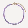 Bon Bon Jewellery Club Necklaces^14ct Gold-Plated Vermeil Silver Orchid Opal Bead Necklace