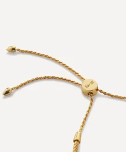 Monica Vinader Bracelets^18ct Gold-Plated Vermeil Silver Eclipse Gemstone Friendship Chain Bracelet