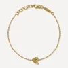 Otiumberg Bracelets^14ct Gold-Plated Vermeil Silver Roscida Heart Bracelet