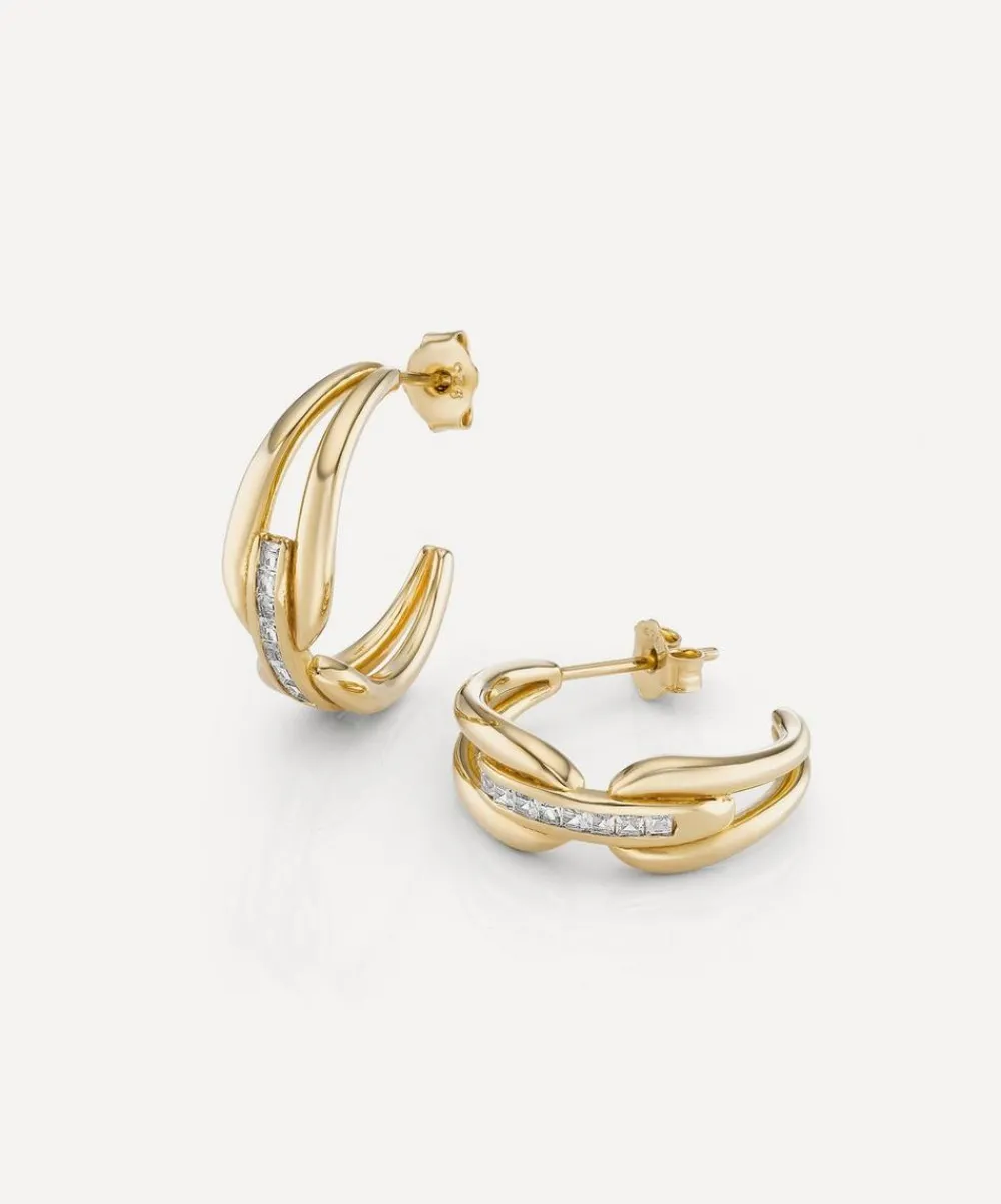 Laura Vann Earrings^18ct Gold-Plated Vermeil Silver Rene Hoop Earrings