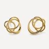 Monica Vinader Earrings^18ct Gold-Plated Vermeil Silver Nura Wrap Stud Earrings