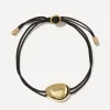 Otiumberg Bracelets^14ct Gold-Plated Vermeil Silver Pebble Cord Bracelet