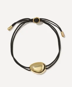 Otiumberg Bracelets^14ct Gold-Plated Vermeil Silver Pebble Cord Bracelet