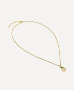 Laura Vann Necklaces^18ct Gold-Plated Vermeil Silver Olive Pendant Necklace