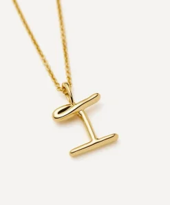 Missoma Necklaces^18ct Gold-Plated Vermeil Silver Curly Molten Mini I Initial Pendant Necklace