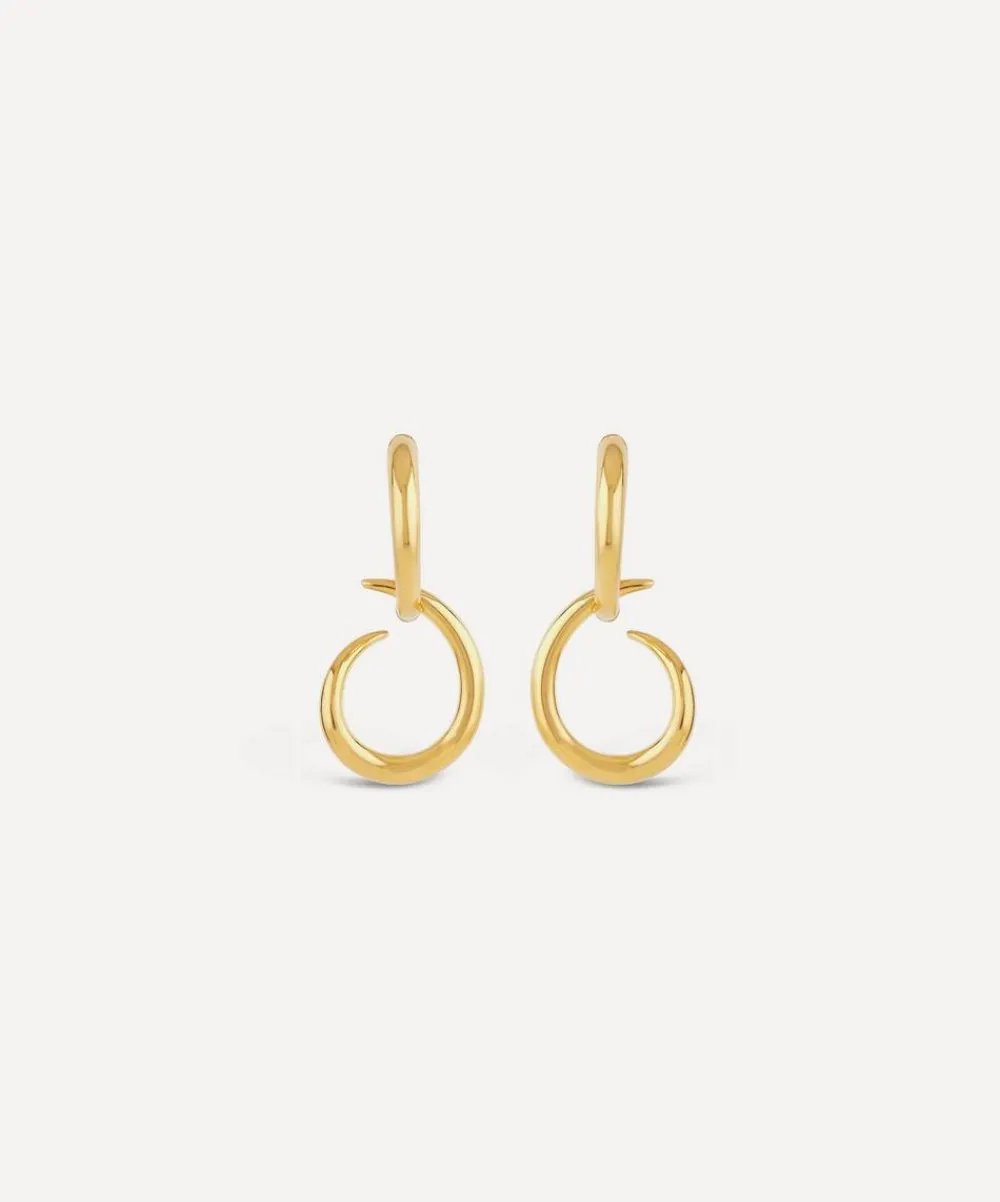 Dinny Hall Earrings^22ct Gold-Plated Vermeil Silver Toro Drop Hoop Earrings