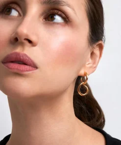 Dinny Hall Earrings^22ct Gold-Plated Vermeil Silver Toro Drop Hoop Earrings