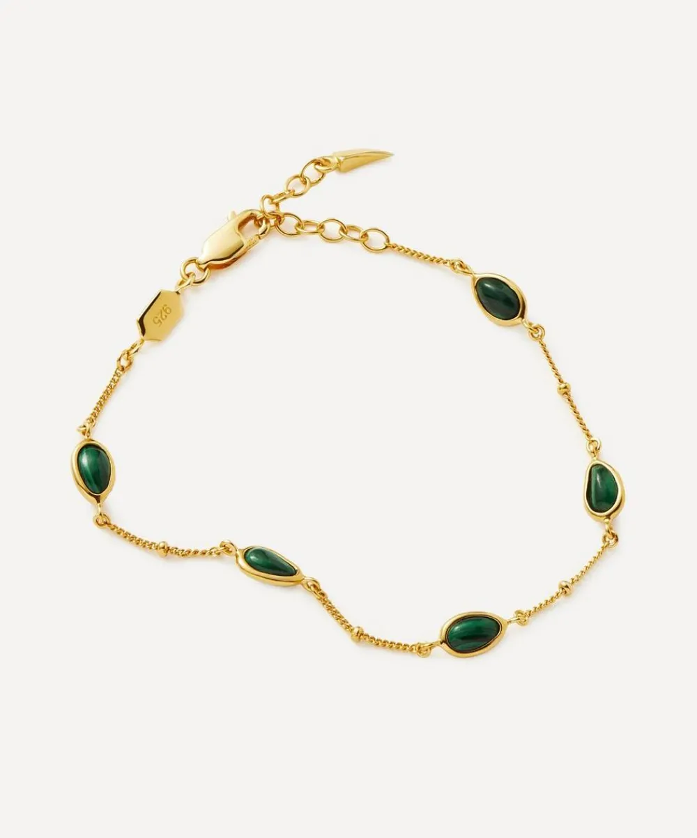 Missoma Bracelets^18ct Gold-Plated Vermeil Silver Magma Gemstone Charm Bracelet