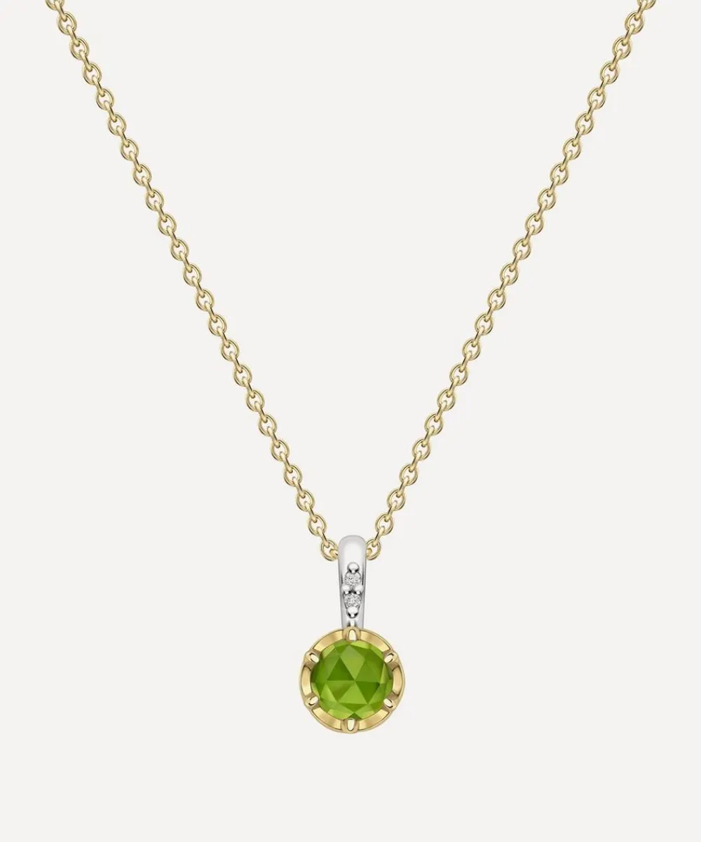 Dinny Hall Necklaces^22ct Gold-Plated Vermeil Silver August Peridot Birthstone Pendant Necklace