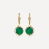 Astley Clarke Earrings^18ct Gold-Plated Vermeil Silver Luna Green Chalcedony Drop Earrings