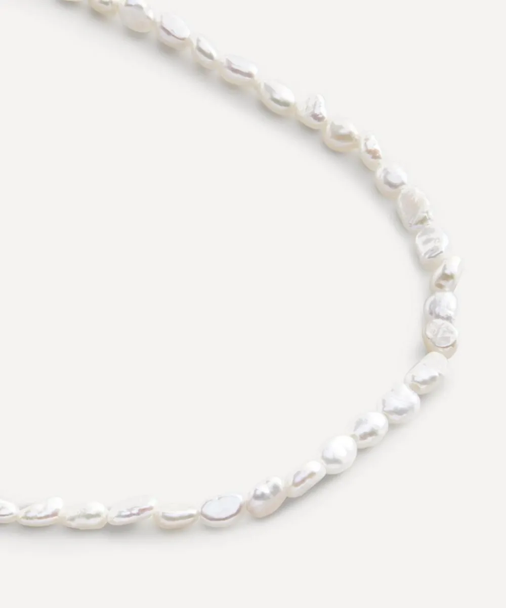 Monica Vinader Necklaces^18ct Gold-Plated Vermeil Silver Capri Keshi Pearl Necklace