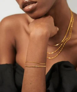 Missoma Bracelets^18ct Gold-Plated Vermeil Silver April Birthstone Chain Bracelet