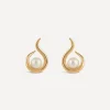 Dinny Hall Earrings|Earrings^22ct Gold-Plated Vermeil Silver Toro Pearl Twist Stud Earrings