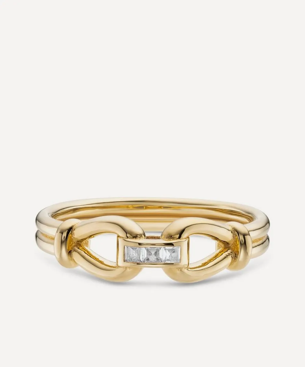 Laura Vann Rings^18ct Gold-Plated Vermeil Silver Rene Ring