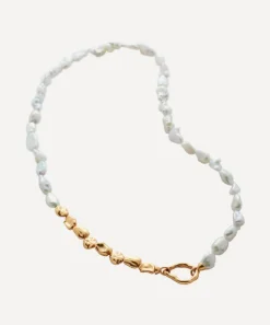 Monica Vinader Necklaces^18ct Gold-Plated Vermeil Silver Keshi Pearl Necklace
