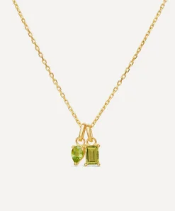 Dinny Hall Necklaces^22ct Gold-Plated Vermeil Silver Gem-Set Duo Pendant Necklace