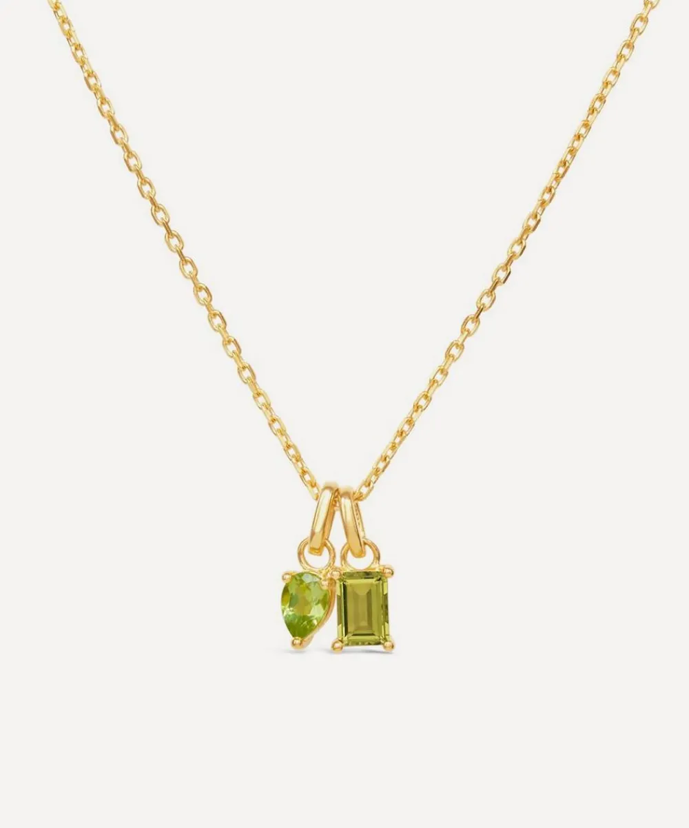 Dinny Hall Necklaces^22ct Gold-Plated Vermeil Silver Gem-Set Duo Pendant Necklace