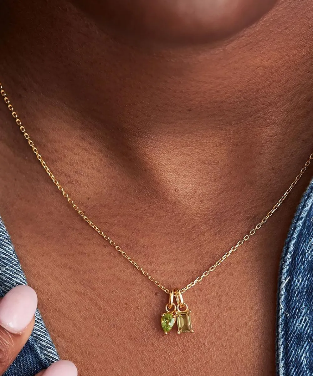 Dinny Hall Necklaces^22ct Gold-Plated Vermeil Silver Gem-Set Duo Pendant Necklace