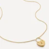 Monica Vinader Necklaces^18ct Gold-Plated Vermeil Silver Heart Padlock Pendant Necklace