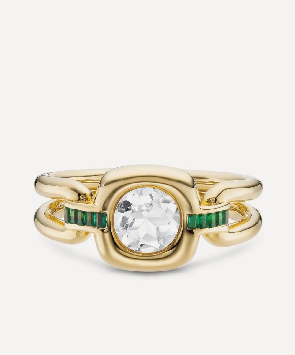 Laura Vann Rings^18ct Gold-Plated Vermeil Silver Gaia Ring