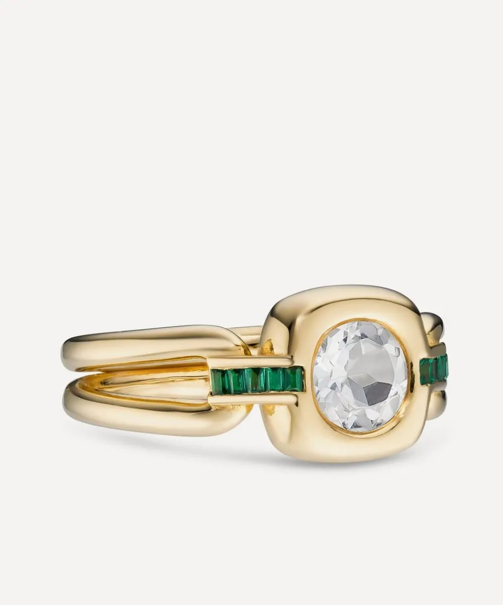Laura Vann Rings^18ct Gold-Plated Vermeil Silver Gaia Ring