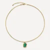 Monica Vinader Necklaces^18ct Gold-Plated Vermeil Silver Odyssey Gemstone Pendant Necklace