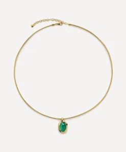 Monica Vinader Necklaces^18ct Gold-Plated Vermeil Silver Odyssey Gemstone Pendant Necklace