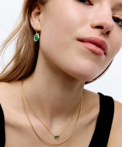 Monica Vinader Necklaces^18ct Gold-Plated Vermeil Silver Odyssey Gemstone Pendant Necklace