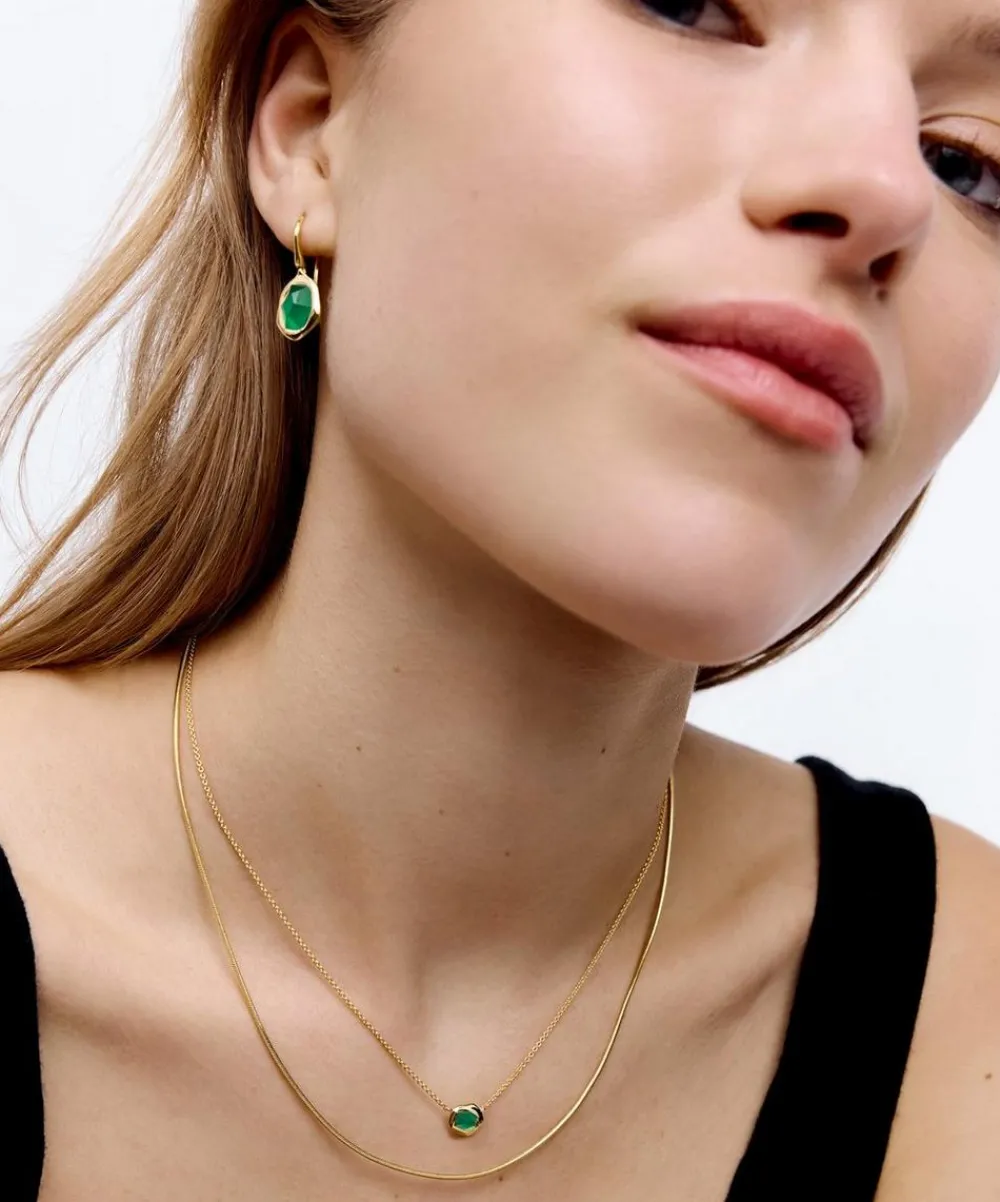 Monica Vinader Necklaces^18ct Gold-Plated Vermeil Silver Odyssey Gemstone Pendant Necklace