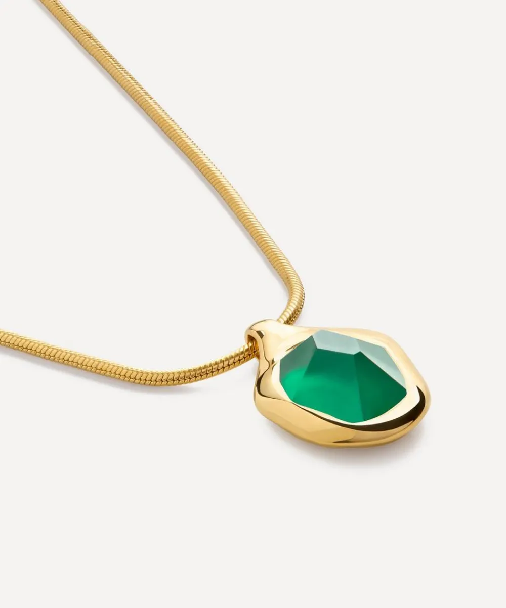 Monica Vinader Necklaces^18ct Gold-Plated Vermeil Silver Odyssey Gemstone Pendant Necklace