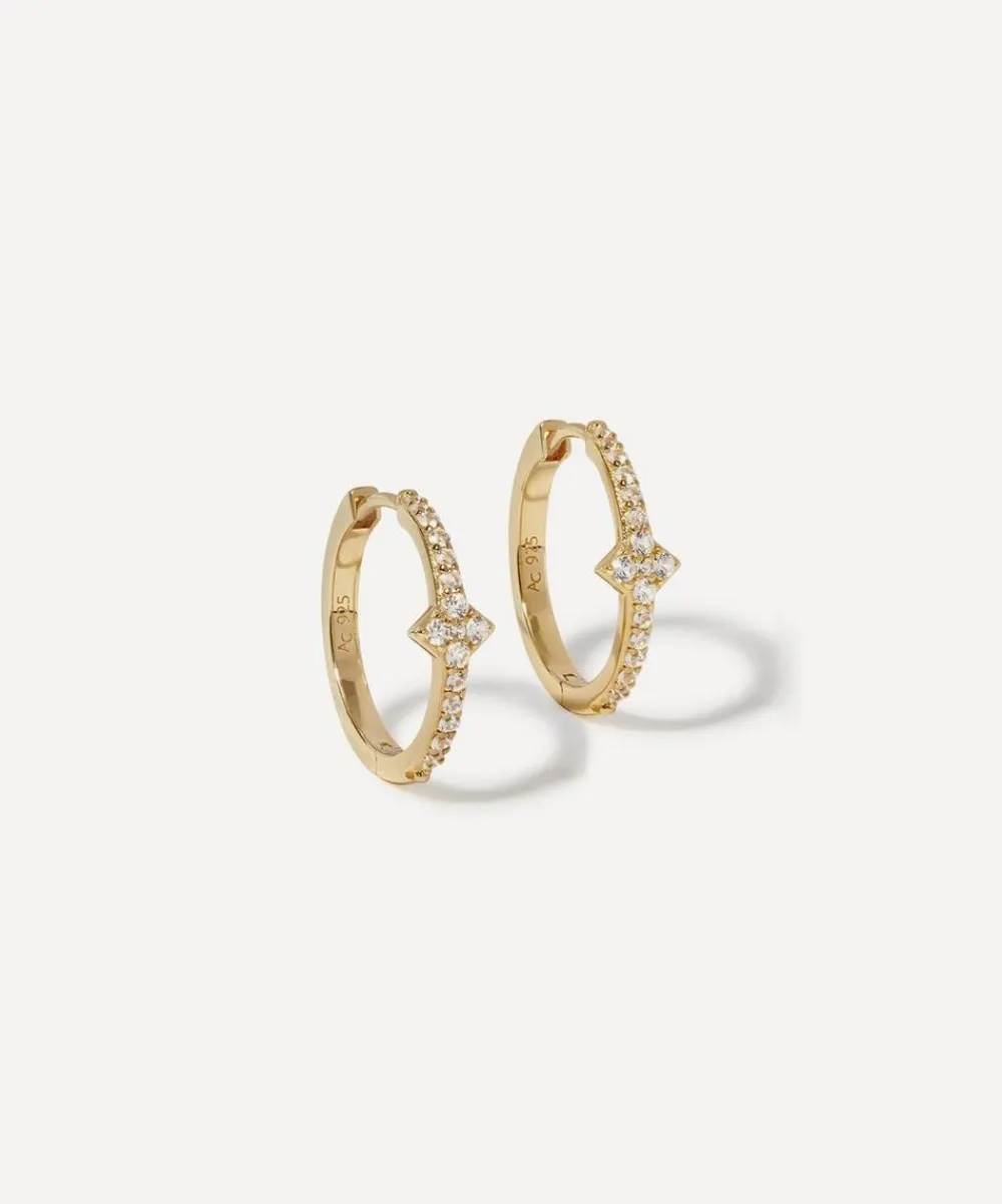 Astley Clarke Earrings^18ct Gold-Plated Vermeil Silver Maxi Luna Light Hoop Earrings