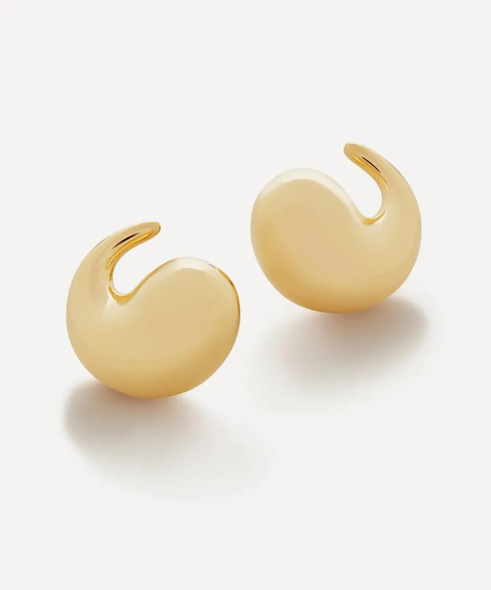 Monica Vinader Earrings^18ct Gold-Plated Vermeil Silver Nura Wrap Stud Earrings