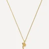 Missoma Necklaces^18ct Gold-Plated Vermeil Silver Curly Molten Mini P Initial Pendant Necklace