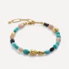 Monica Vinader Bracelets^18ct Gold-Plated Vermeil Silver Rio Multi Gemstone Beaded Bracelet