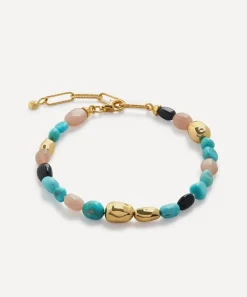 Monica Vinader Bracelets^18ct Gold-Plated Vermeil Silver Rio Multi Gemstone Beaded Bracelet