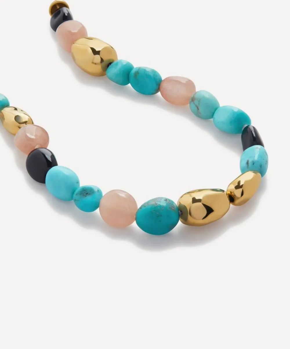 Monica Vinader Bracelets^18ct Gold-Plated Vermeil Silver Rio Multi Gemstone Beaded Bracelet