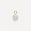 Monica Vinader Charms & Pendants^18ct Gold-Plated Vermeil Silver Nura Round Pearl Pendant