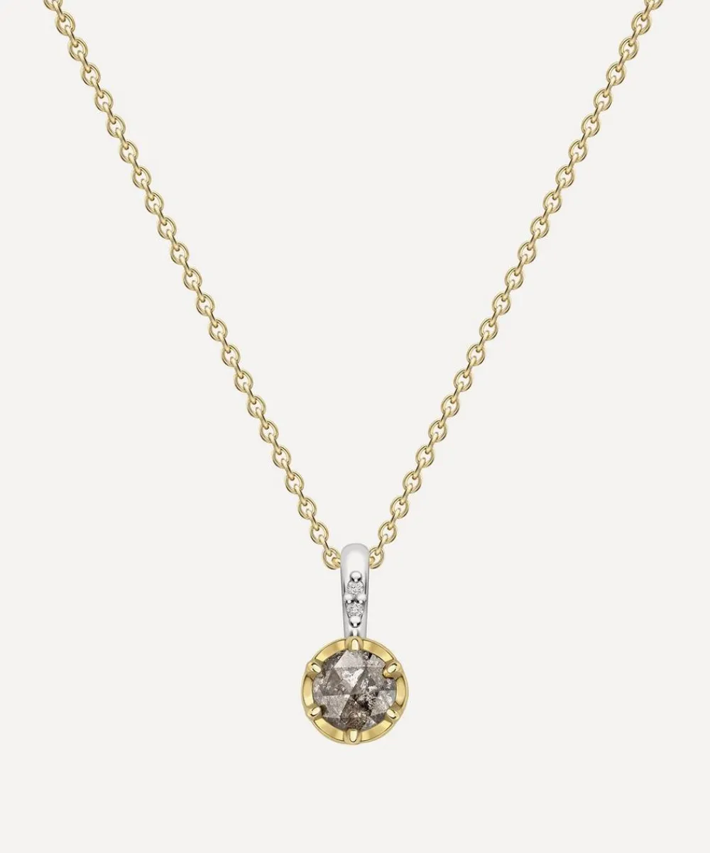 Dinny Hall Necklaces^22ct Gold-Plated Vermeil Silver April Diamond Birthstone Pendant Necklace