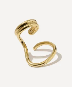 Otiumberg Earrings^14ct Gold-Plated Vermeil Silver Sonder Cuff Bracelet