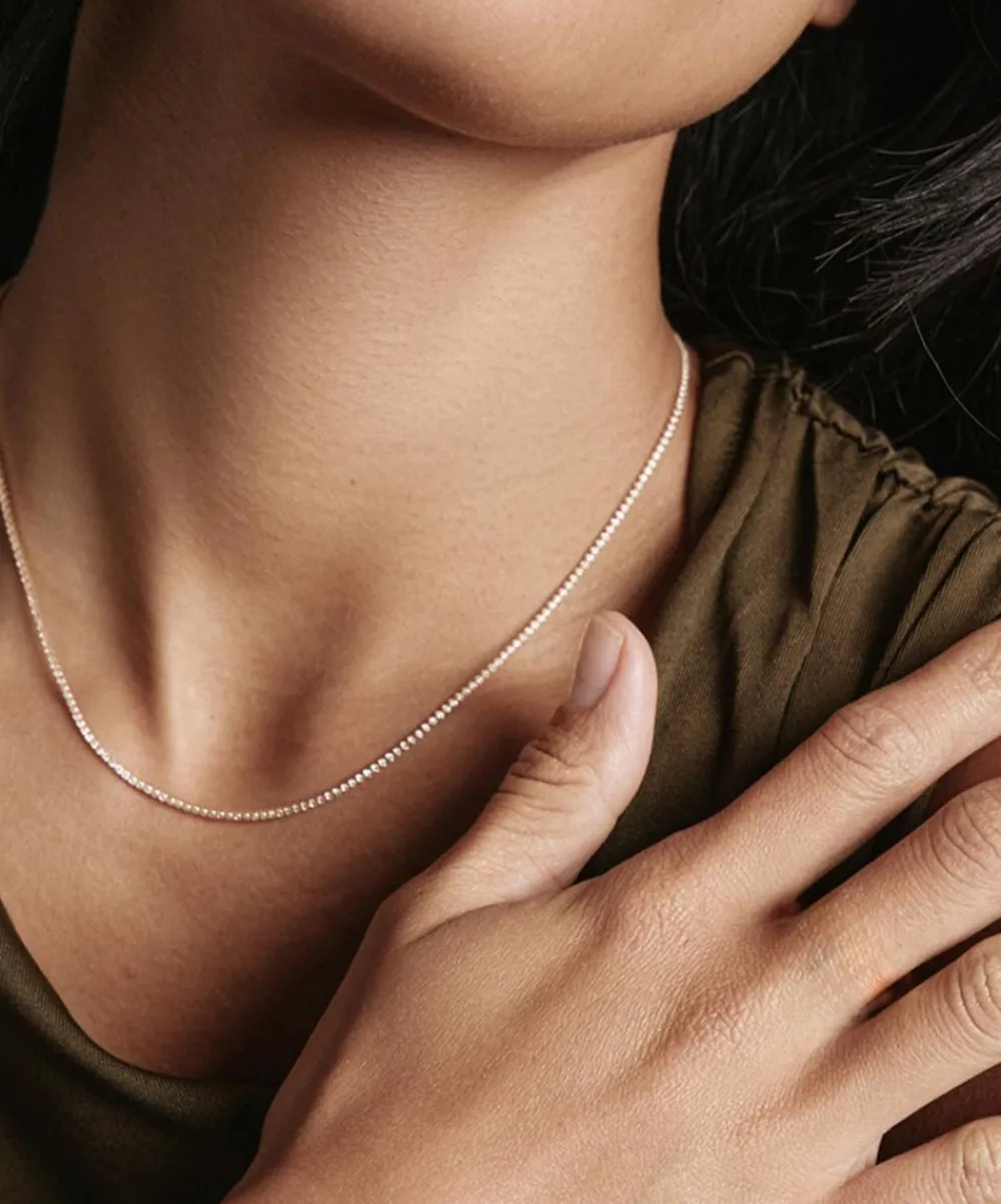 SHASHI Necklaces^14ct Gold-Plated Vermeil Silver Micro Teeny Tiny Tennis Necklace