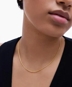 Monica Vinader Necklaces^18ct Gold-Plated Vermeil Silver Wheat Chain Necklace