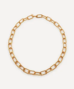 Monica Vinader Necklaces^18ct Gold-Plated Vermeil Silver Alta Textured Chunky Chain Necklace