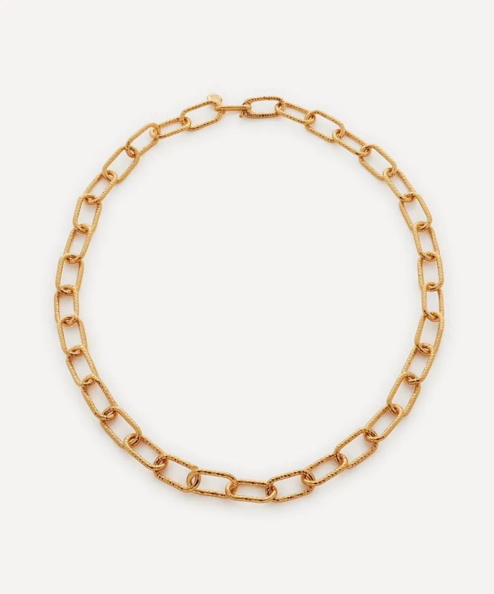 Monica Vinader Necklaces^18ct Gold-Plated Vermeil Silver Alta Textured Chunky Chain Necklace
