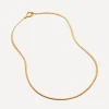 Monica Vinader Necklaces^18ct Gold-Plated Vermeil Silver Snake Chain Necklace