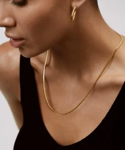 Monica Vinader Necklaces^18ct Gold-Plated Vermeil Silver Snake Chain Necklace