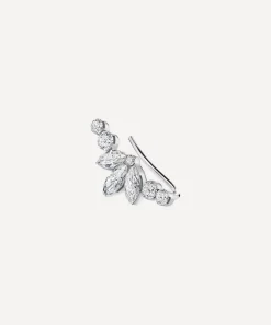 Maria Tash Earrings|Earrings^18ct Invisible Diamond Lotus Open Garland Ear Climber Right