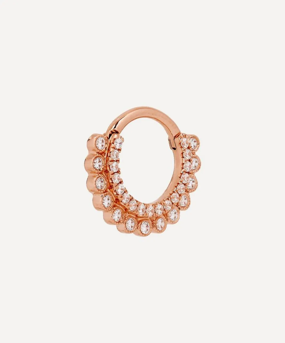 Maria Tash Earrings|Earrings^14ct 8mm Cubic Zirconia Apsara Hoop Earring