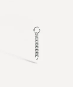 Maria Tash Charms & Pendants|Charms & Pendants^18ct 11mm Diamond and Emerald Eternity Bar Charm